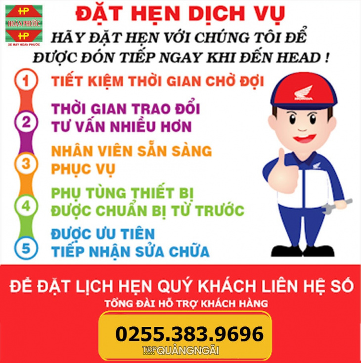 top 3 trung tâm bảo dưỡng xe máy quảng ngãi uy tín nhất