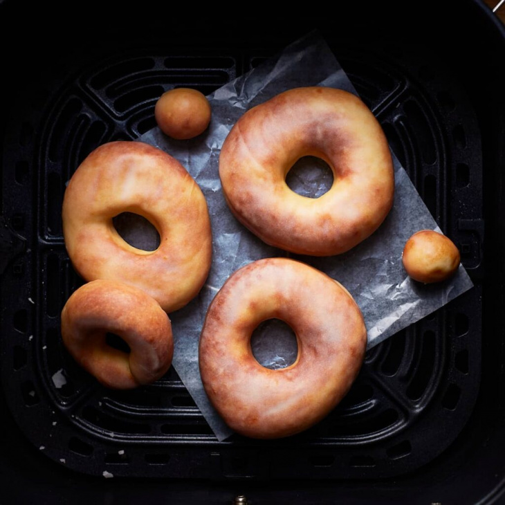 bữa sáng, món bánh, cách làm bánh donut bằng nồi chiên không dầu ngon, cực nhanh