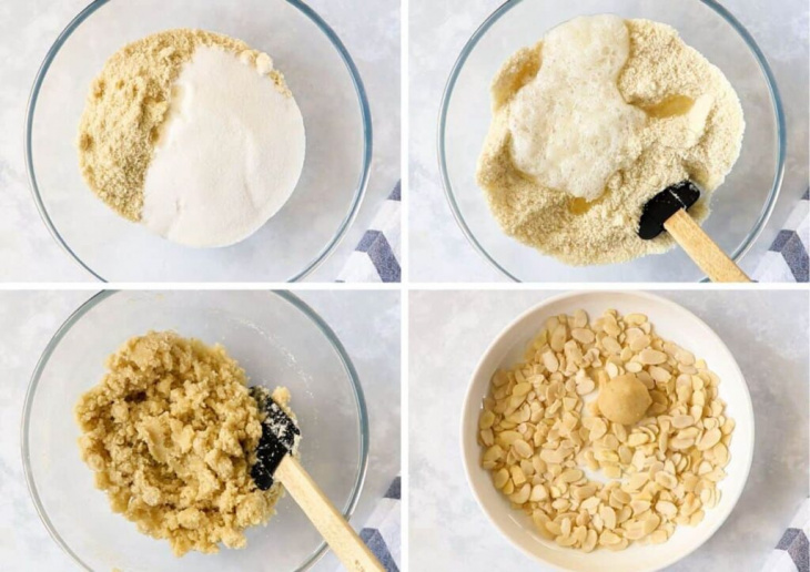 bữa sáng, món bánh, 3 cách làm bánh cookie hạnh nhân vàng rụm, giòn tan