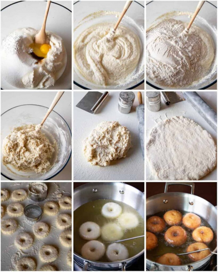 món bánh, nguyên liệu làm bánh, cách làm bánh donut mini công thức từ đầu bếp