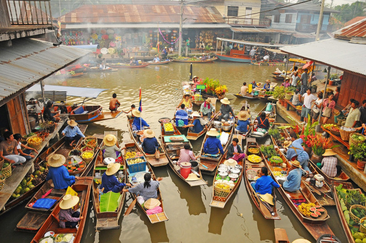 Điểm mặt những khu chợ nổi Thái Lan nhất định phải ghé thăm một lần