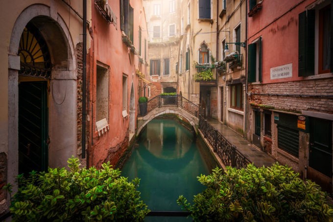 Venice mộng mơ trong một chiều đông