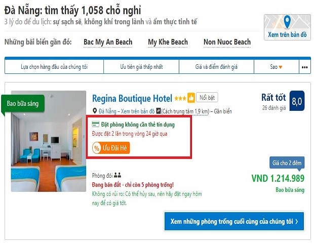 khách sạn, 8 cách đặt phòng khách sạn giá rẻ và một số đơn vị booking uy tín