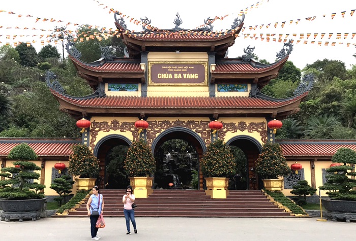 điểm du lịch quảng ninh, du lịch chùa ba vàng - lạc vào ngôi chùa linh thiêng bậc nhất quảng ninh