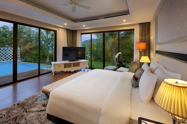 resort nha trang, điểm du lịch nha trang, villa 4 phòng ngủ vinpearl nha trang - review chi tiết dịch vụ và tiện ích