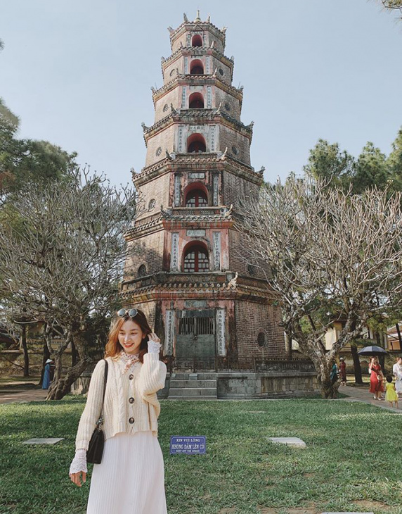 điểm du lịch huế, tháp phước duyên huế - ngôi bảo tháp 7 tầng thiêng chùa thiên mụ