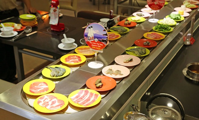 ẩm thực, ẩm thực, buffet, thử ngay 15 nhà hàng buffet băng chuyền ngon đúng điệu tại tphcm
