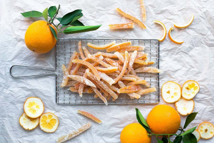 ẩm thực, chỉ bạn cách chế vỏ cam thành món ăn lạ miệng