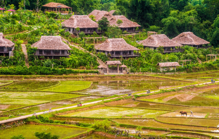 khám phá, trải nghiệm, “ngẩn ngơ” vẻ đẹp các bản làng cổ mai châu hòa bình