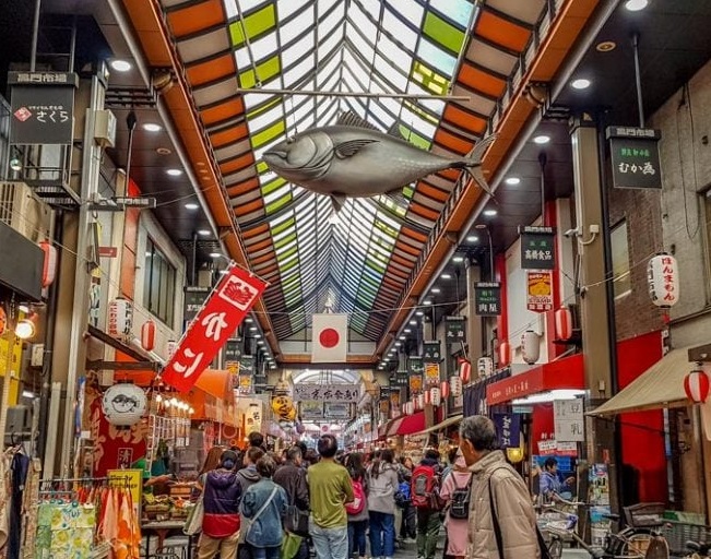 du lịch nhật bản, du lịch osaka, chợ kuromon, khám phá căn bếp của osaka - chợ kuromon ichiba