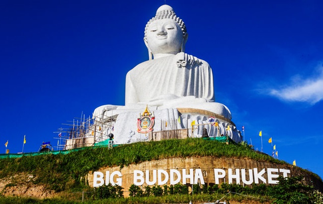 du lịch thái lan, du lịch phuket thái lan, thăm quan tượng phật lớn big buddha ở phuket thái lan