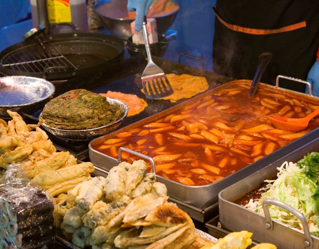 du lịch hàn quốc, ẩm thực hàn quốc, thưởng thức những món ăn đường phố của seoul hàn quốc