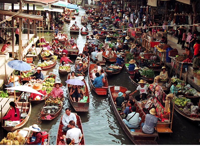 Ghé Thăm Khu Chợ Nổi Damnoen Saduak Thú Vị Ở Bangkok Thái Lan