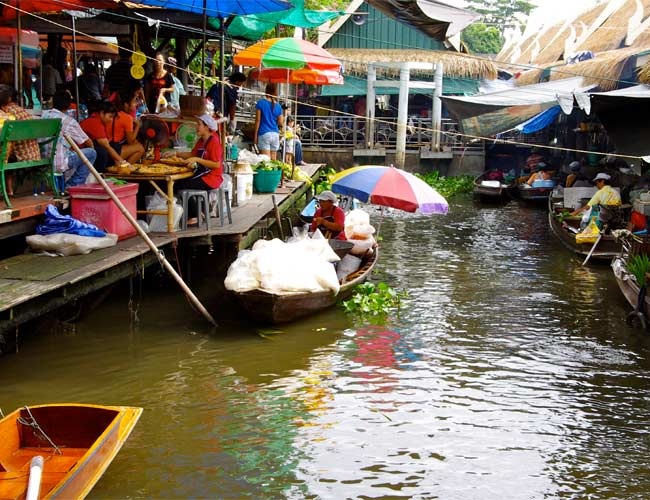 du lịch thái lan 2018, du lịch bangkok thái lan, chợ nổi thái lan, các chợ nổi thú vị nhất bangkok thái lan
