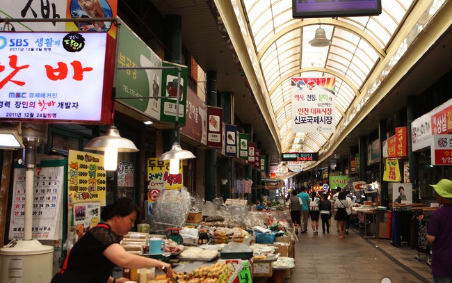 du lịch hàn quốc, du lịch incheon, chợ quốc tế sinpo, chợ quốc tế sinpo – khu chợ nổi tiếng ở incheon hàn quốc