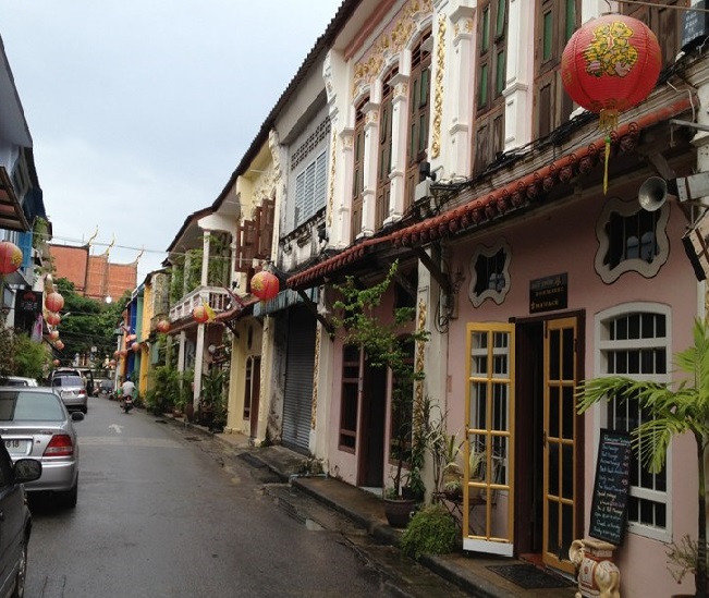 du lịch thái lan, du lịch phuket thái lan, phố cổ thị trấn phuket, dạo quanh phố cổ old town khi đi du lịch phuket thái lan