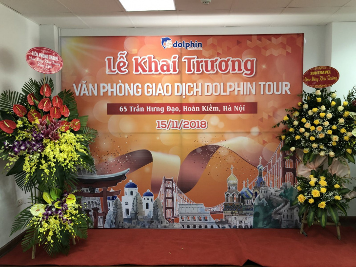Dolphin Tour khai trương văn phòng giao dịch mới tại tầng 5, số 65, Trần Hưng Đạo, Hoàn Kiếm, Hà Nội