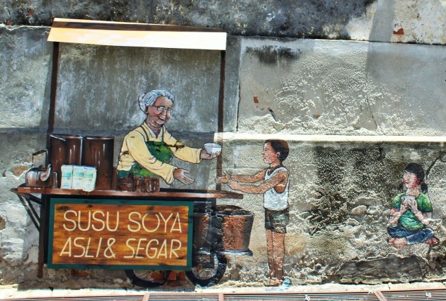 du lịch malaysia, thắng cảnh hàn quốc, thưởng thức tranh nghệ thuật đường phố tại george town - malaysia