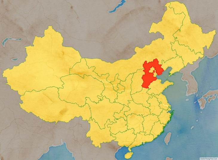 Tỉnh Hà Bắc Trung Quốc : Vị trí, kinh tế, văn hóa, du lịch