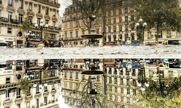 Paris đẹp Ngỡ Ngàng Khi được Chụp Trong… Vũng Nước