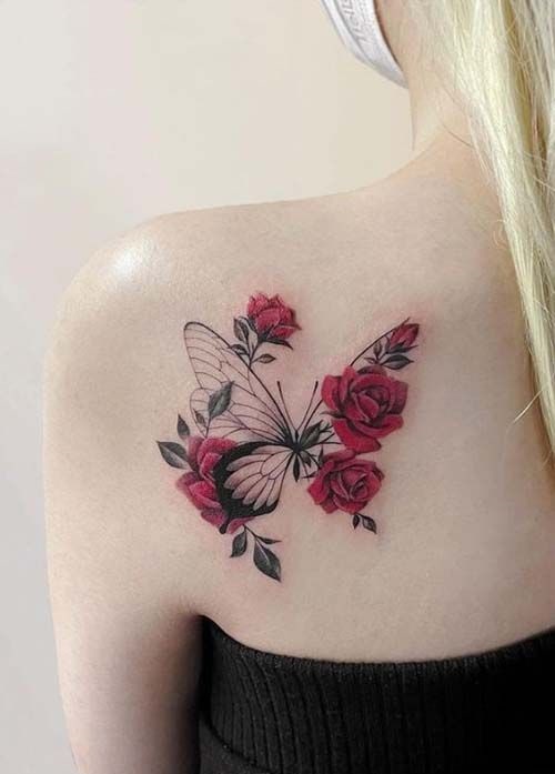 Hình xăm trái tim mini vị trí cầu vai xinh xinh #xuhuong #tattoo #idea... |  TikTok