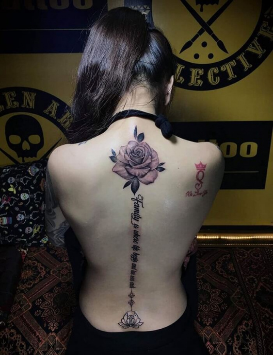 Tattoo hình xam kỳ lân ở lưng đẹp