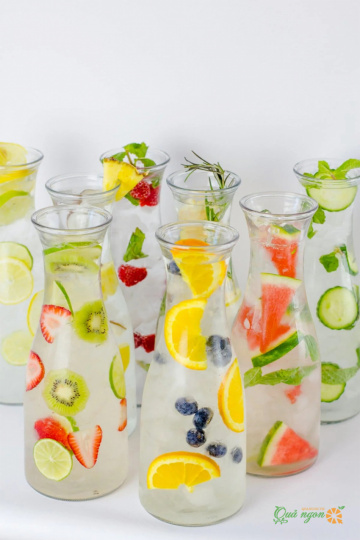 8 Công thức nước ngâm trái cây Infused Water dễ dàng
