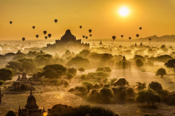 Du lịch Bagan - Nơi ngắm bình minh rực rỡ nhất Myanmar