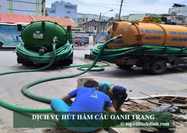 Top 10 Dịch vụ hút hầm cầu uy tín tại Quy Nhơn Bình Định