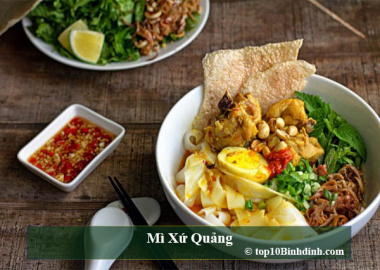 Top 10 quán Mì Quảng chuẩn hương vị cổ truyền Quy Nhơn Bình Định