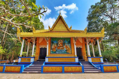 Doi Pagoda of the Khmer in Mekong Delta