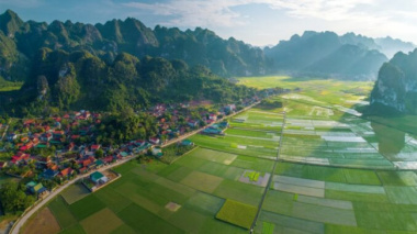 The majestic scenery of Yen Thinh area