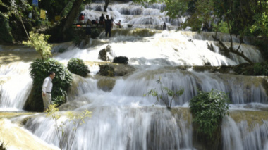 Waterfall beside Cuc Phuong forest