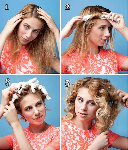 chăm sóc tóc, làm đẹp, độc – lạ: cách uốn tóc bằng tất bạn đã thử chưa?