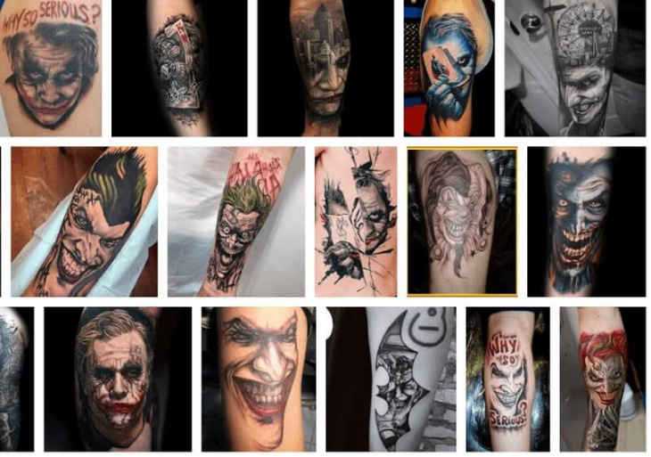 99 Hình Xăm Joker Trắng Đen Đẹp Tattoo Joker Đen Trắng Chất