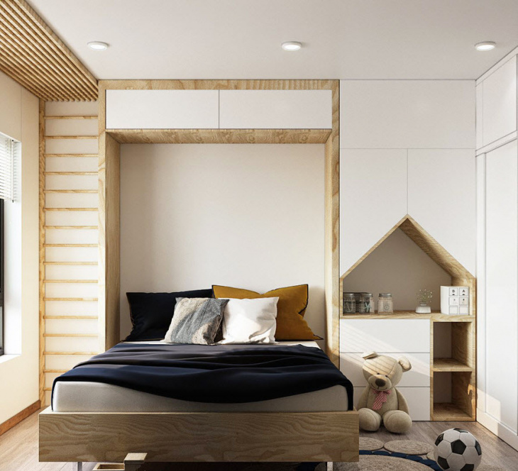 , kiến trúc, thiết kế nội thất hiện đại, tươi vui cho căn hộ 3 phòng ngủ