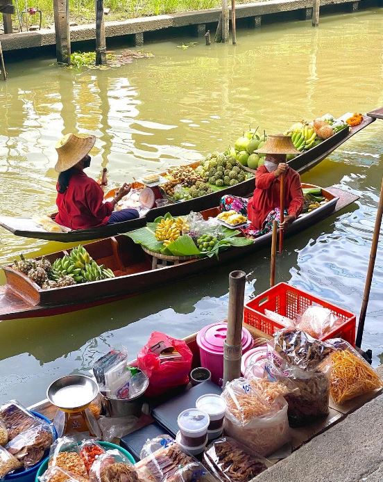 chợ nổi, tour thai lan gia re, bật mí top 5 khu chợ nổi gần bangkok