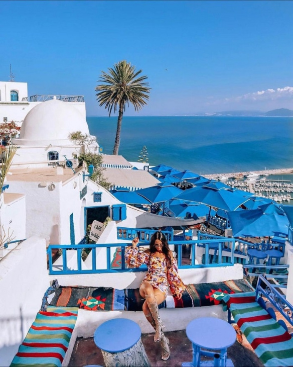 thị trấn sidi bou said tunisia, khám phá, trải nghiệm, thị trấn sidi bou said tunisia xinh đẹp ngất ngây trong gam màu xanh trắng