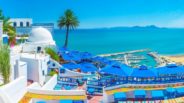 Thị trấn Sidi Bou Said Tunisia xinh đẹp ngất ngây trong gam màu xanh trắng