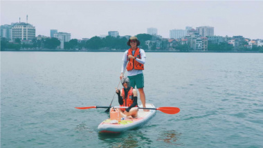 9 địa điểm chơi kayak, chèo sup “vui nổ trời” quanh Hà Nội