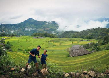 Bản Phùng Hà Giang – thiên đường ruộng bậc thang tuyệt đẹp trong mây