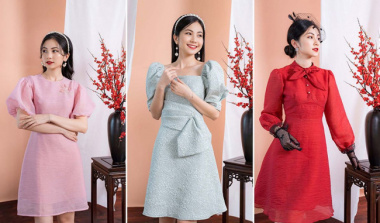 5 mẫu váy đẹp đón tết dành cho các chị em