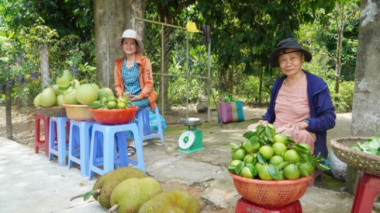 Going to Dai Binh village to play festivals, enjoy fruits from the garden by the Thu Bon River