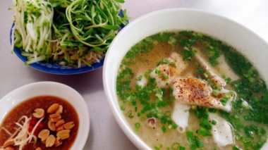 Snakehead fish porridge cooked with Cu Chi’s signature gourd
