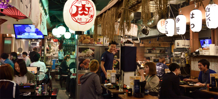 khu phố ẩm thực shibuya yokocho giữa lòng tokyo