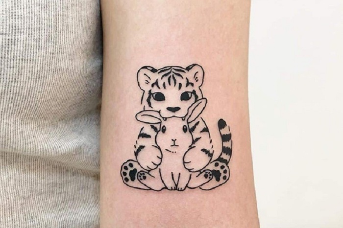 19 hình xăm con mèo nhỏ siêu dễ thương(Phần 2) | Kitty tattoos, Hình xăm,  Xăm