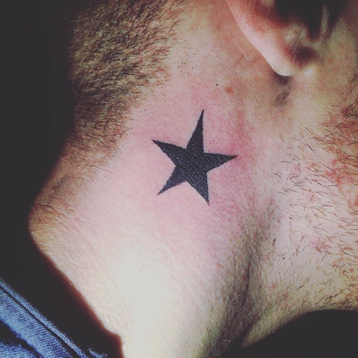 Hình xăm dán tattoo ngôi sao X010 có hàng tại Candyshop88