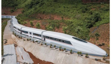 Close-up of the high-speed train hotel “sprung up” in the mountains of the Northwest