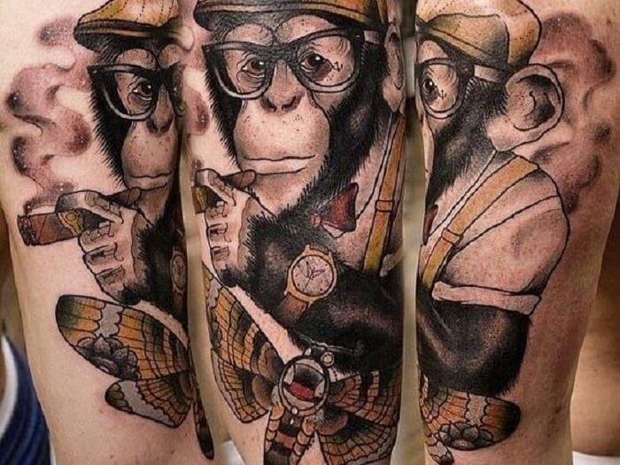 Top more than 67 monkey tattoo design super hot  thtantai2