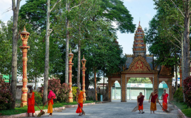 Du lịch Chùa Xiêm Cán – Ngôi chùa Khmer lớn nhất miền Tây